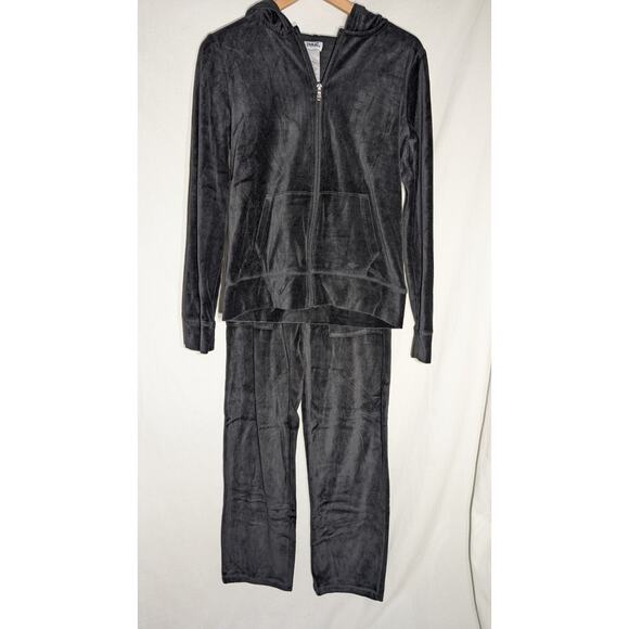 Everlast Vintage Two Piece Womens Velour Track Suit Sz Small Full Zip Pockets - Picture 1 of 8